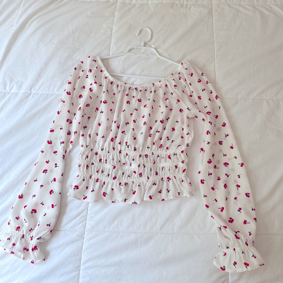 Cherry Long Sleeve Blouse -Iris (size small) - Picture 2 of 4